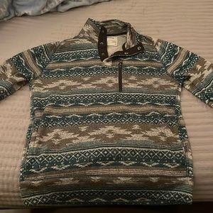 Barely worn small Sonoma button up fleece sweatshirt.